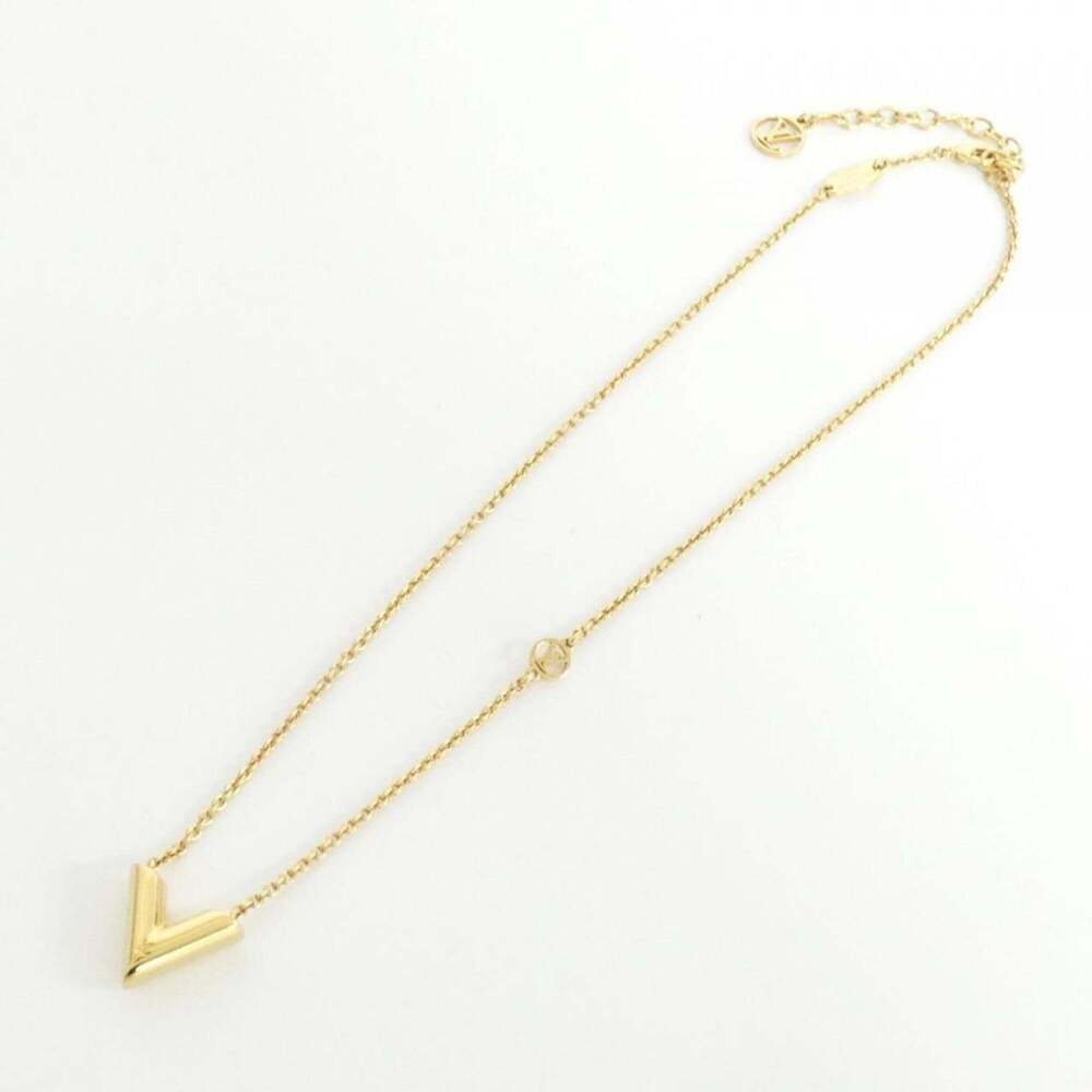 LOUIS VUITTON Gold Necklace - Picture 2 of 6